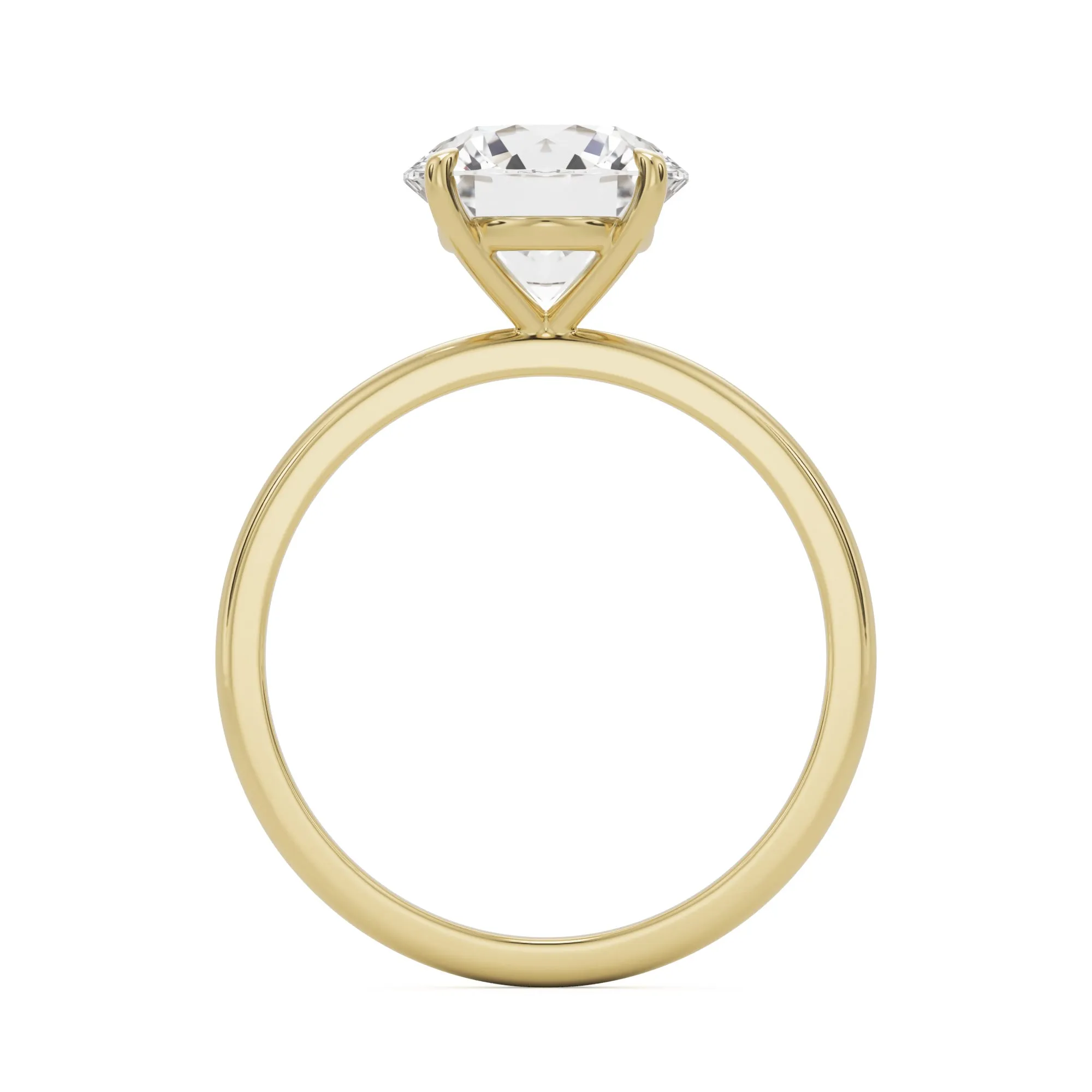 The Four Prong Round Solitaire
