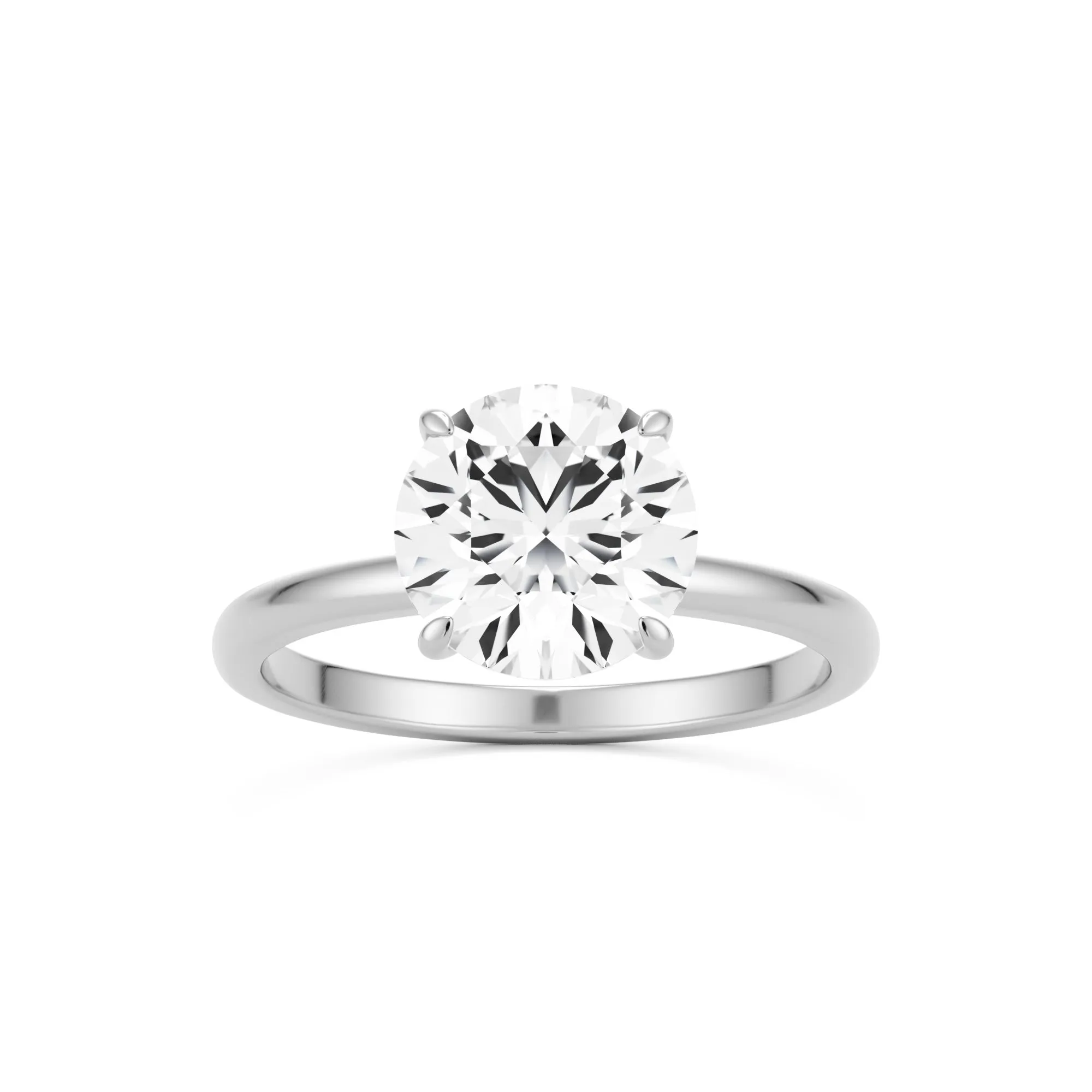 The Four Prong Round Solitaire