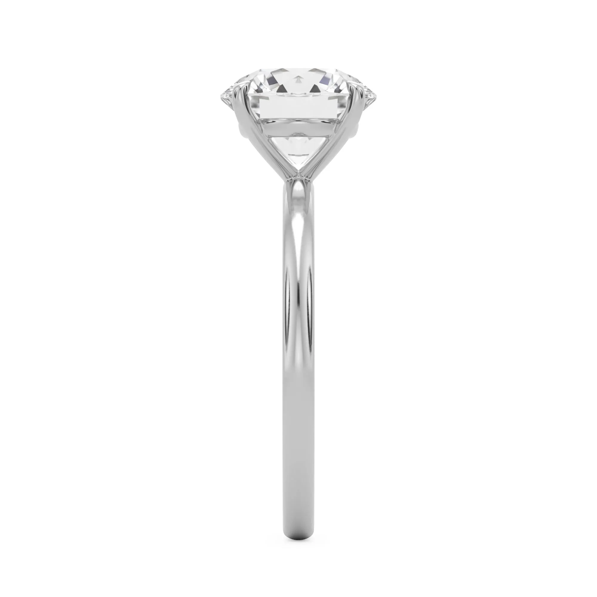 The Four Prong Round Solitaire