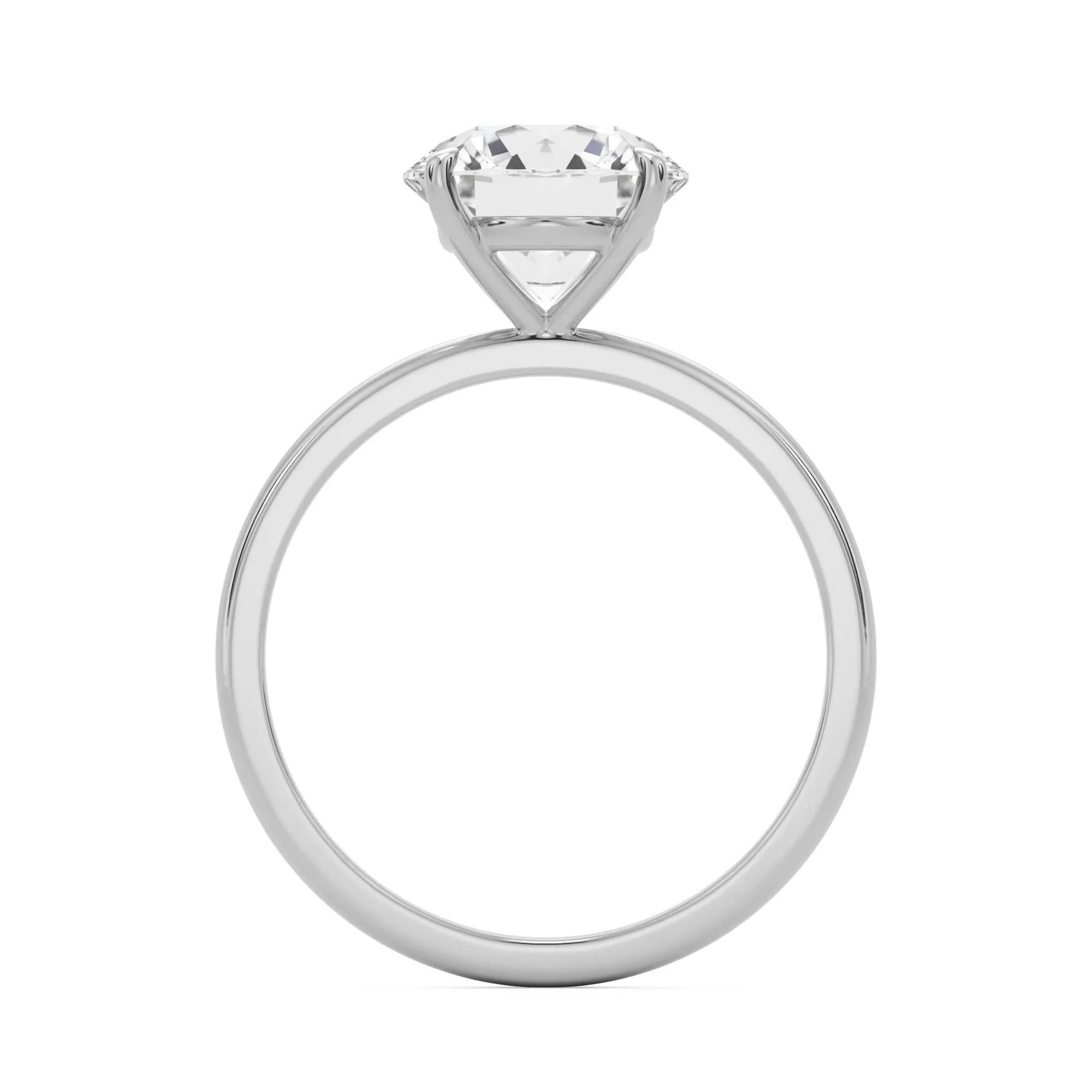 The Four Prong Round Solitaire
