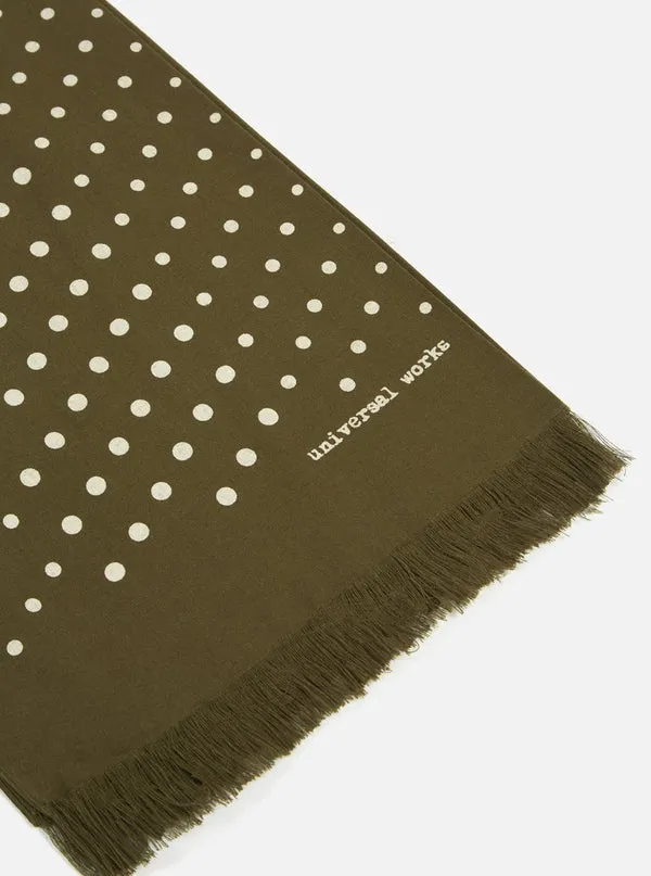 Universal Works Short Dot Scarf - Olive