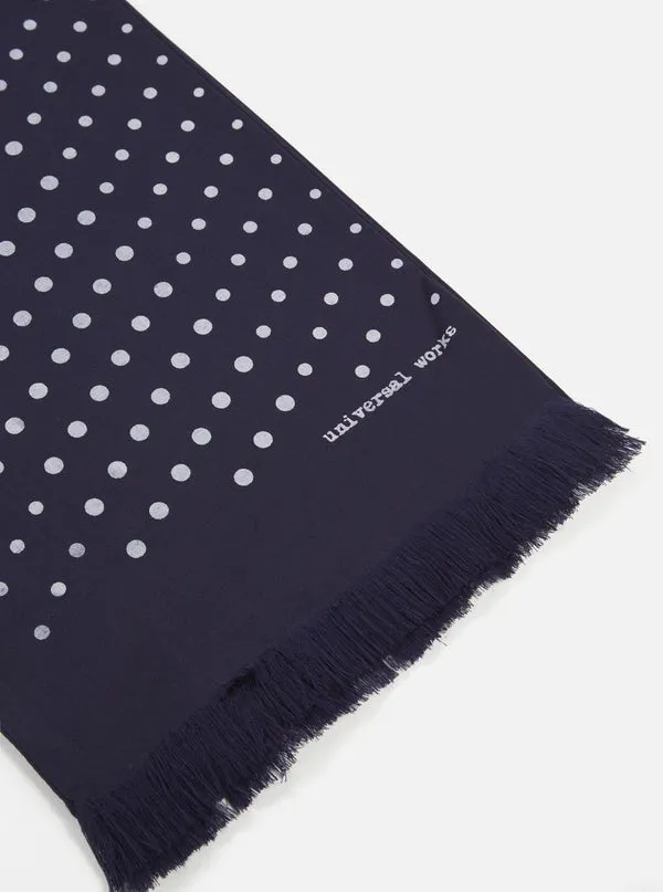Universal Works Short Scarf - Navy