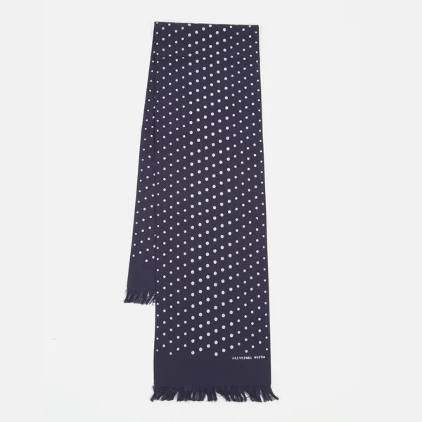 Universal Works Short Scarf - Navy
